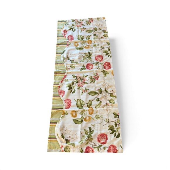Waverly Classics Williamsburg Custis Garden Floral Valences Set Of Two - Picture 2 of 5